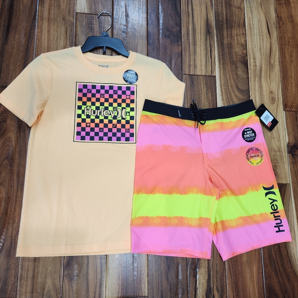🆕️ Hurley Tee & Boardshorts